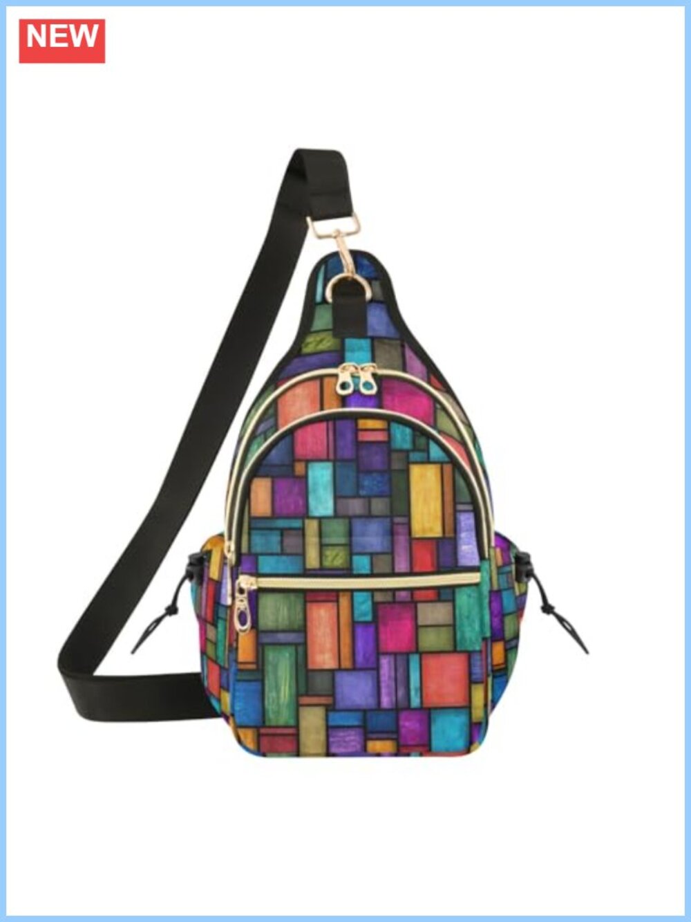 Crossbody Sling Bag Hiking Daypack Purse Adjustable Strap Chest Pack Travel